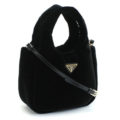 プラダ ハンドバッグ レディース ブランド PRADA VELLUTO ベルベット イタリア 1BA410 NERO ブラック バッグ PRA1BA410011