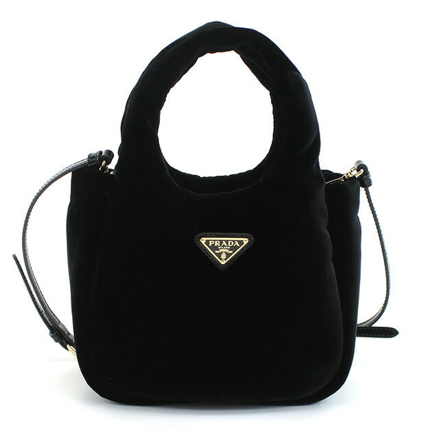 プラダ ハンドバッグ レディース ブランド PRADA VELLUTO ベルベット イタリア 1BA410 NERO ブラック バッグ PRA1BA410011