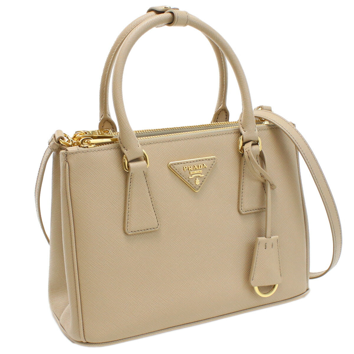 プラダ ハンドバッグ レディース SAFFIANO LUX レザー イタリア 1BA896 SABBIA ベージュ系 バッグ PRA1BA896051