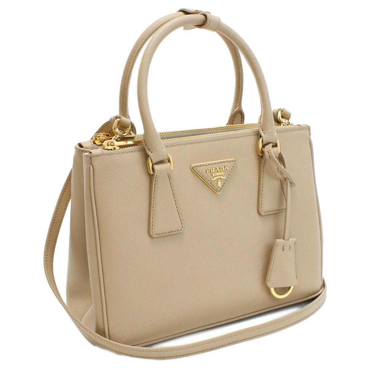 プラダ ハンドバッグ レディース SAFFIANO LUX レザー イタリア 1BA896 SABBIA ベージュ系 バッグ PRA1BA896051