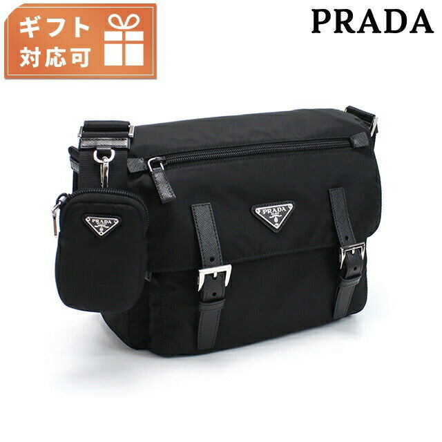 プラダ 斜め掛けショルダーバッグ レディース VELA ナイロン イタリア 1BD953 NERO ブラック バッグ PRA1BD953011
