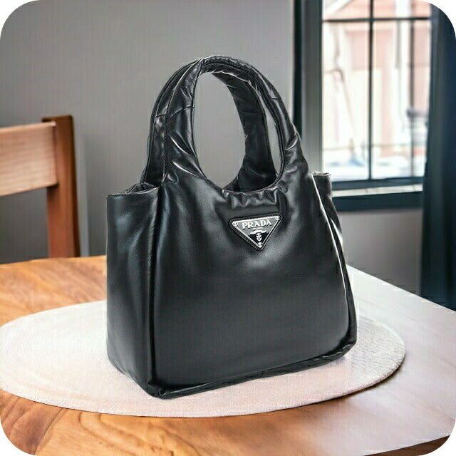 プラダ ハンドバッグ レディース NAPPA SOFT レザー イタリア 1BG412 NERO ブラック バッグ PRA1BG412011