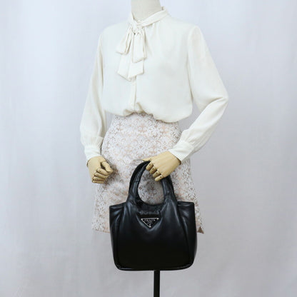 プラダ ハンドバッグ レディース NAPPA SOFT レザー イタリア 1BG412 NERO ブラック バッグ PRA1BG412011