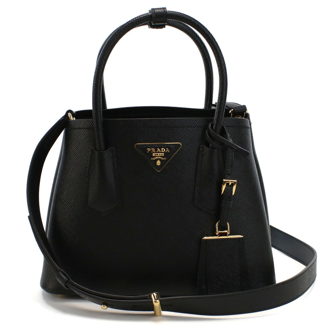 プラダ トートバッグ レディース SAFFIANO CUIR レザー イタリア 1BG443 NERO ブラック バッグ PRA1BG443011