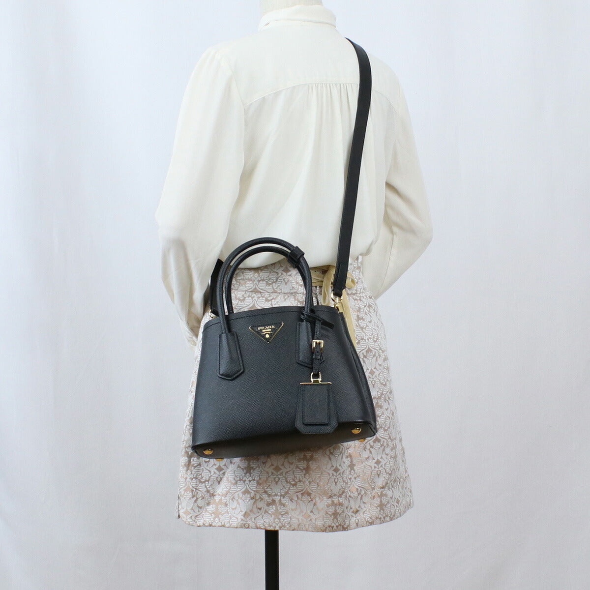 プラダ トートバッグ レディース SAFFIANO CUIR レザー イタリア 1BG443 NERO ブラック バッグ PRA1BG443011