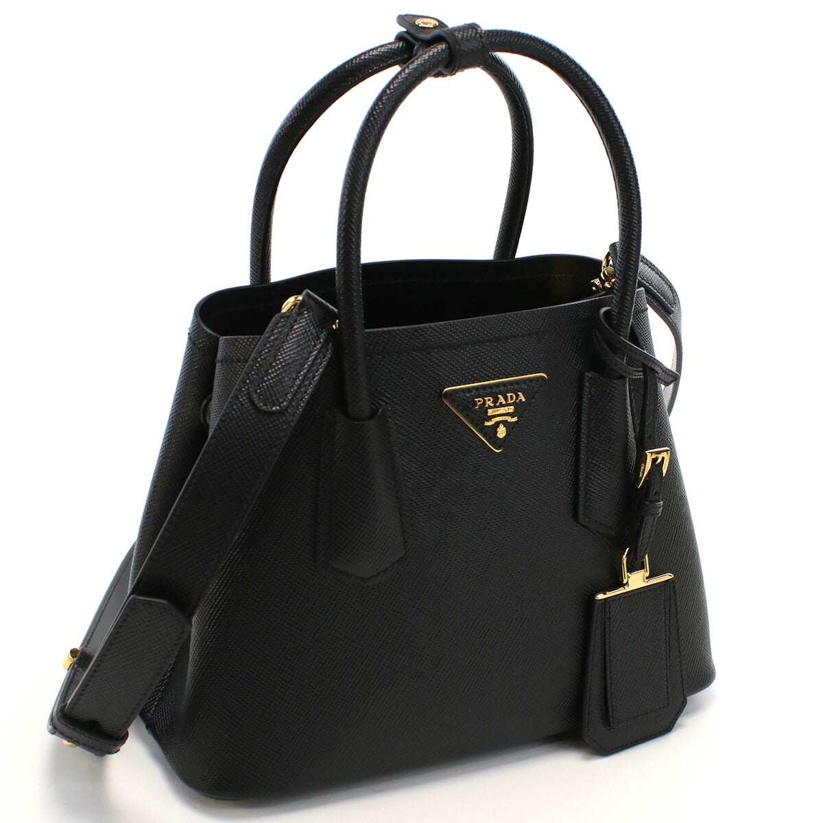 プラダ トートバッグ レディース SAFFIANO CUIR レザー イタリア 1BG443 NERO ブラック バッグ PRA1BG443011