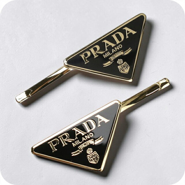 プラダ ヘアピン レディース ブランド PRADA 1IF051 ブラック ヘアアクセサリー PRA1IF051011