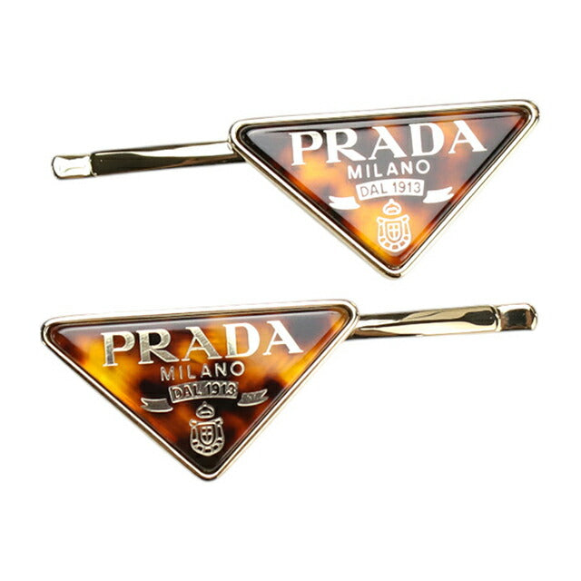 プラダ ヘアピン レディース ブランド PRADA 1IF169 ブラウン ヘアアクセサリー PRA1IF169011