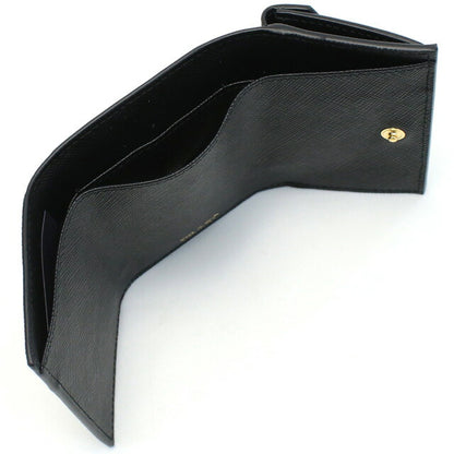 プラダ 三折財布小銭入付き レディース ブランド SAFFIANO TRIANGOLO レザー イタリア 1MH021 NERO ブラック 財布 PRA1MH021051