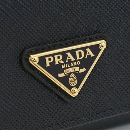 プラダ 三折財布小銭入付き レディース ブランド SAFFIANO TRIANGOLO レザー イタリア 1MH042 NERO ブラック 財布 PRA1MH042021