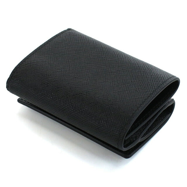 プラダ 三折財布小銭入付き レディース ブランド SAFFIANO TRIANGOLO レザー イタリア 1MH042 NERO ブラック 財布 PRA1MH042021