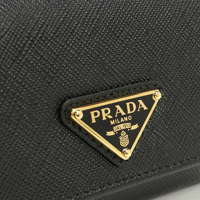 プラダ 三折財布小銭入付き レディース ブランド PRADA イタリア 1MH044 NERO ブラック 財布 PRA1MH044011