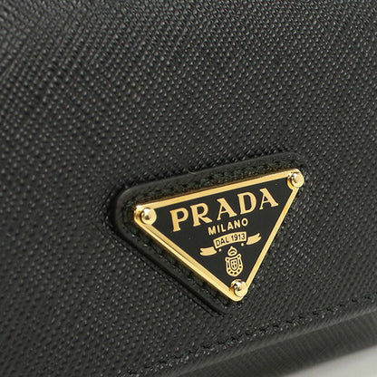 プラダ 三折財布小銭入付き レディース ブランド PRADA イタリア 1MH044 NERO ブラック 財布 PRA1MH044011