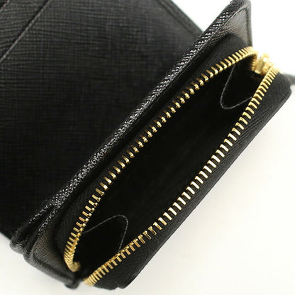プラダ 三折財布小銭入付き レディース ブランド PRADA イタリア 1MH044 NERO ブラック 財布 PRA1MH044011