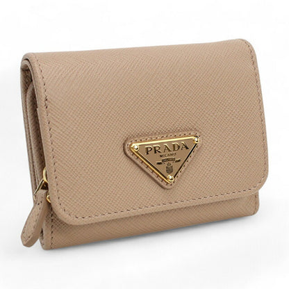 プラダ 三折財布小銭入付き レディース ブランド PRADA イタリア 1MH044 CIPR　ベージュ系 財布 PRA1MH044021