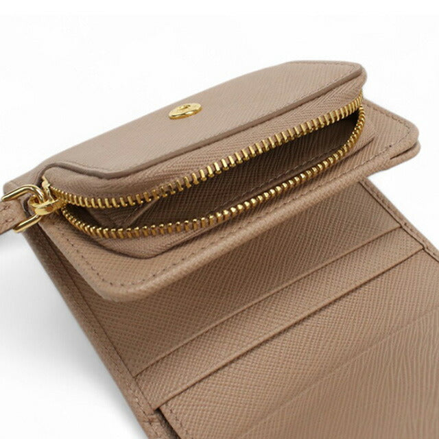 プラダ 三折財布小銭入付き レディース ブランド PRADA イタリア 1MH044 CIPR　ベージュ系 財布 PRA1MH044021