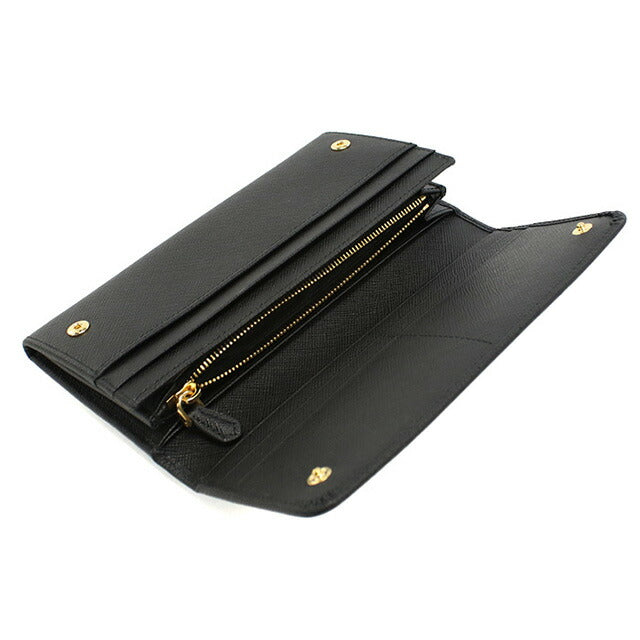 プラダ 長財布ニ折小銭入付き レディース ブランド PRADA 1MH132 NERO 財布 PRA1MH132011