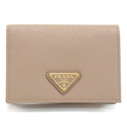 プラダ 二折財布小銭入付き レディース ブランド PRADA SAFFIANO TRIANGOLO レザー イタリア 1MV021 CIPRIA ピンク系 財布 PRA1MV021041