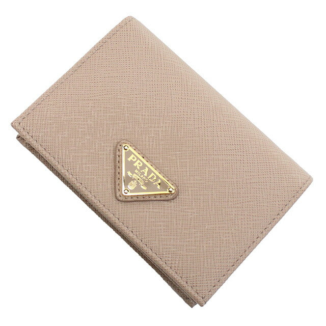プラダ 二折財布小銭入付き レディース ブランド PRADA SAFFIANO TRIANGOLO レザー イタリア 1MV021 CIPRIA ピンク系 財布 PRA1MV021041