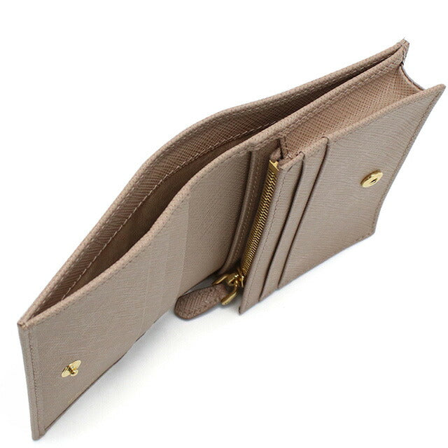 プラダ 二折財布小銭入付き レディース ブランド PRADA SAFFIANO TRIANGOLO レザー イタリア 1MV021 CIPRIA ピンク系 財布 PRA1MV021041