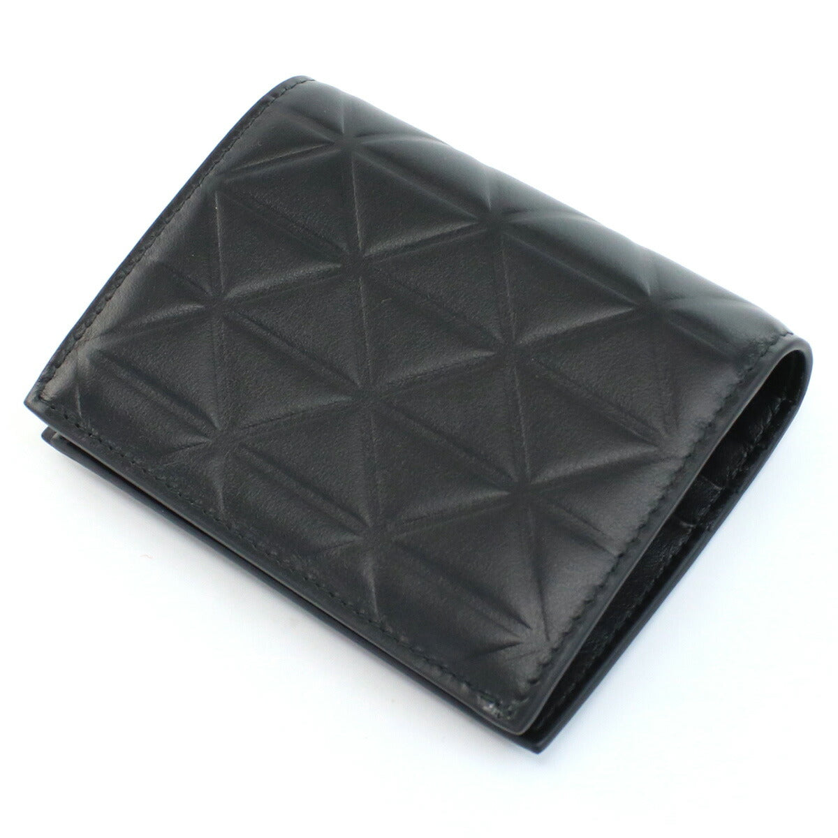 プラダ 二折財布小銭入付き レディース SOFT CALF TRIANGO レザー イタリア 1MV204 NERO ブラック 財布 PRA1MV204121