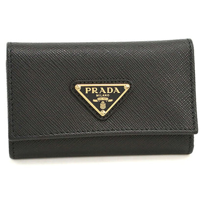プラダ 4連キーケース コンパクト レディース ブランド PRADA 1PG004 ブラック PRA1PG004091