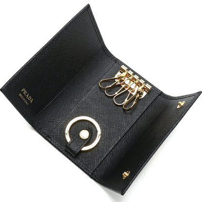 プラダ 4連キーケース コンパクト レディース ブランド PRADA 1PG004 ブラック PRA1PG004091