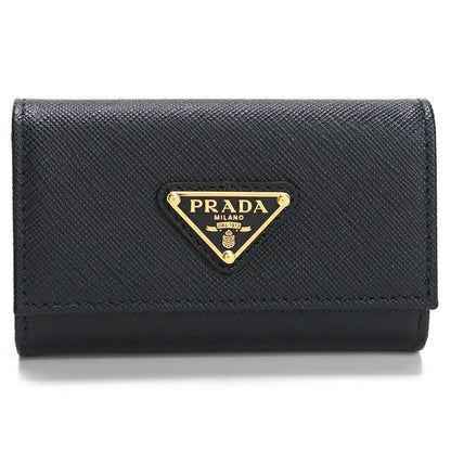 プラダ 4連キーケース コンパクト レディース ブランド PRADA 1PG004 ブラック PRA1PG004091