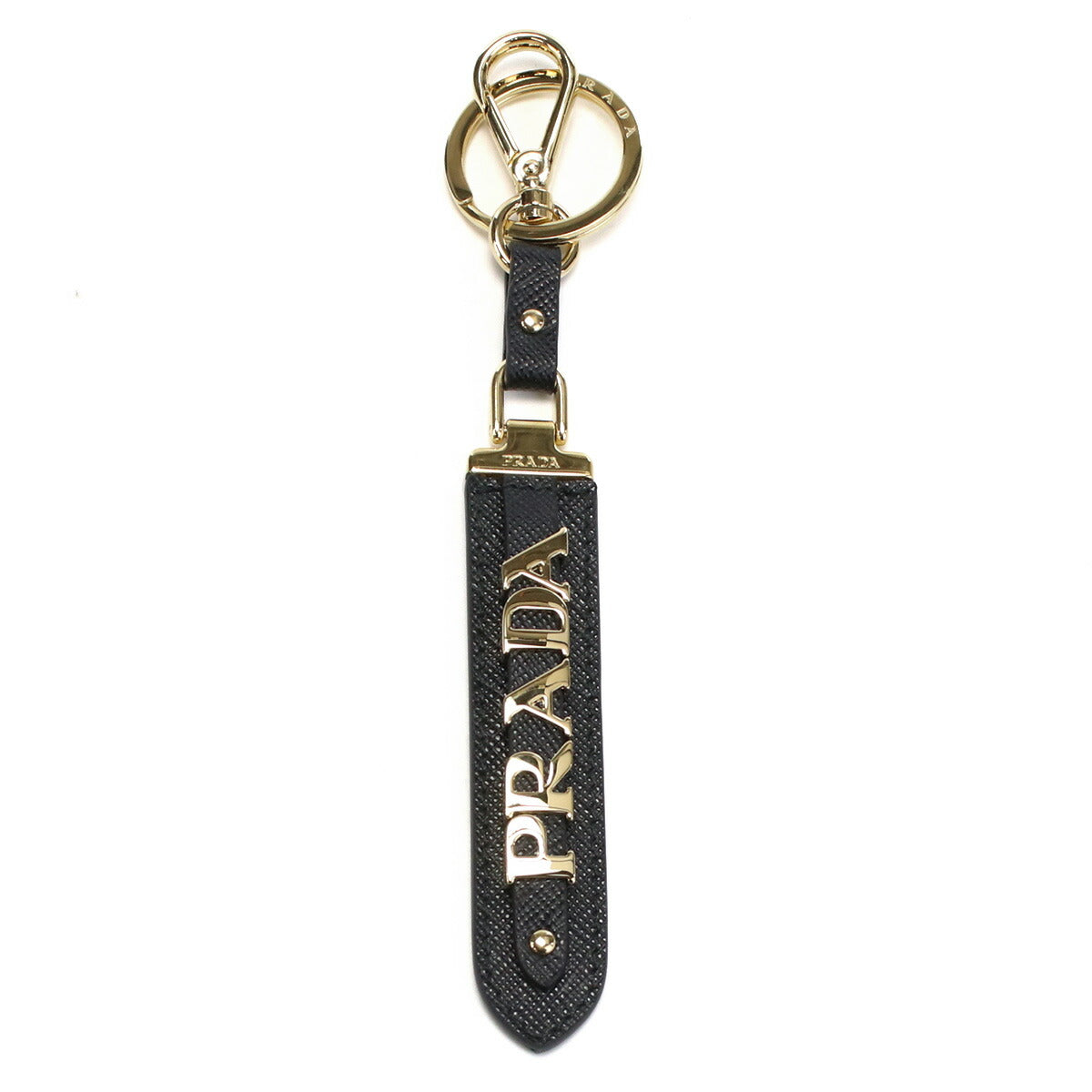 【PRADA】キーリング ブランド サフィアーノ 1PP067 ブラック プラダ キーリング ユニセックス SAFFIANO レザー イタリア
