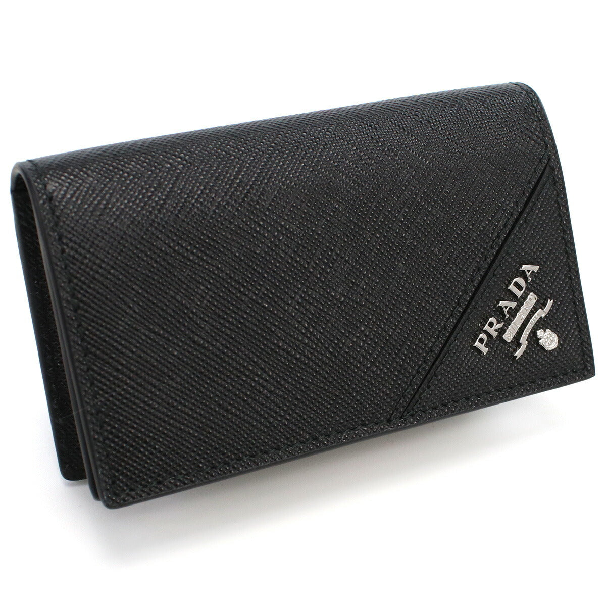プラダ 名刺入れ レディース SAFFIANO METAL レザー イタリア 2MC122 NERO ブラック 小物 PRA2MC12201