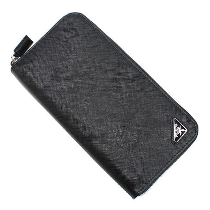プラダ 長財布ラウンドファスナー メンズ ブランド PRADA イタリア 2ML317 NERO ブラック 財布 PRA2ML317071