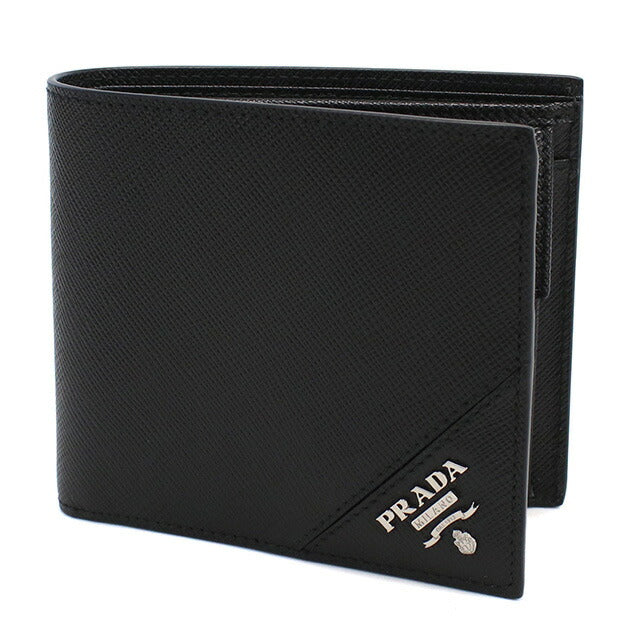 プラダ 二折財布小銭入付き メンズ ブランド PRADA 2MO738 NERO 財布 PRA2MO738011