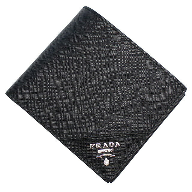 プラダ 二折財布小銭入付き メンズ ブランド PRADA 2MO738 NERO 財布 PRA2MO738011