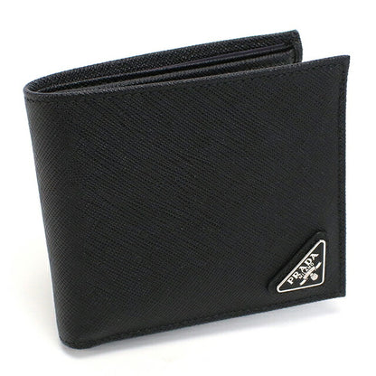 プラダ 二つ折り財布 二折財布小銭入付き 二つ折り財布 二折財布 メンズ ブランド PRADA 2MO738 NERO PRA2MO738081