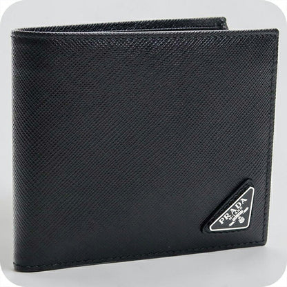 プラダ 二つ折り財布 二折財布小銭入付き 二つ折り財布 二折財布 メンズ ブランド PRADA 2MO738 NERO PRA2MO738081