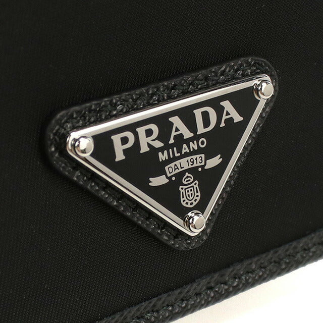 プラダ 二折財布小銭入付き メンズ ブランド PRADA イタリア 2MO738 NERO ブラック 財布 PRA2MO738141