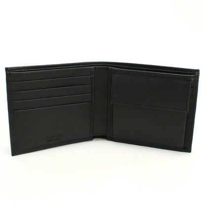 プラダ 二折財布小銭入付き メンズ ブランド PRADA イタリア 2MO738 NERO ブラック 財布 PRA2MO738141