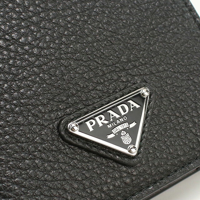プラダ 二折財布小銭入付き メンズ ブランド PRADA 2MO738 ブラック 財布 PRA2MO738151