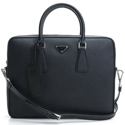 プラダ ブリーフケース メンズ SAFFIANO TRAVEL レザー イタリア 2VE368 NERO ブラック バッグ PRA2VE368011