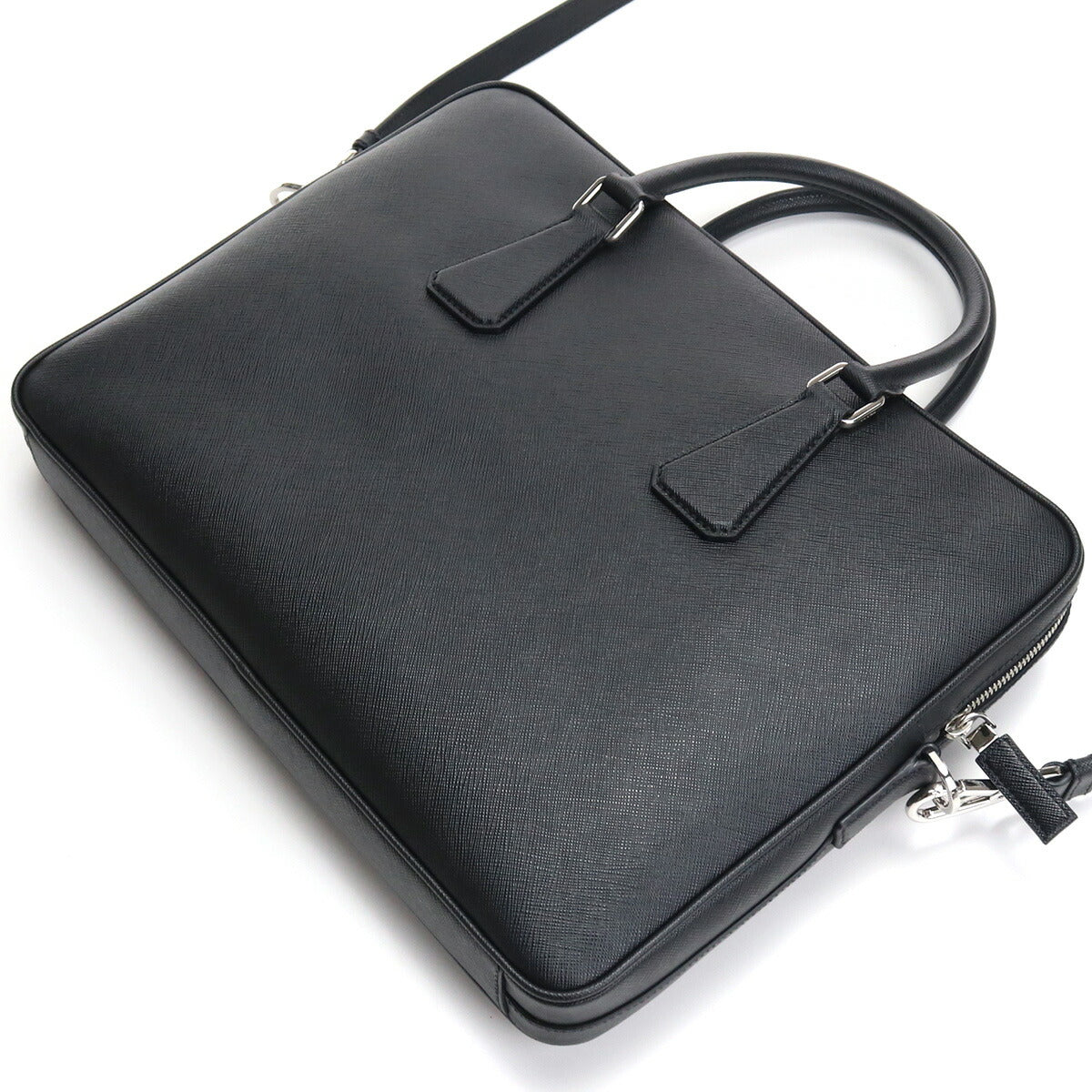 プラダ ブリーフケース メンズ SAFFIANO TRAVEL レザー イタリア 2VE368 NERO ブラック バッグ PRA2VE368011