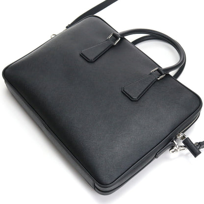 プラダ ブリーフケース メンズ SAFFIANO TRAVEL レザー イタリア 2VE368 NERO ブラック バッグ PRA2VE368011