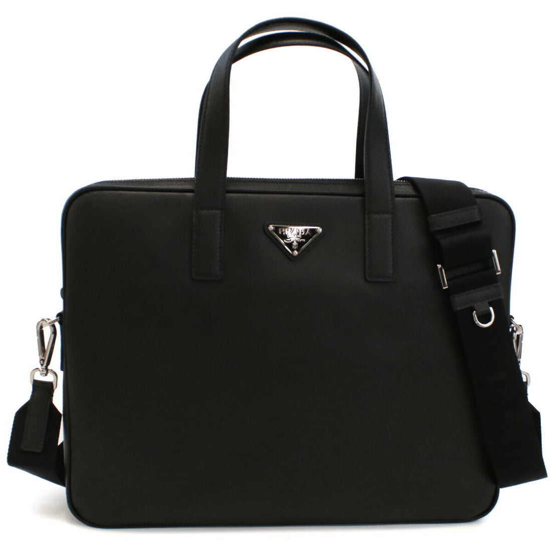 プラダ ブリーフケース メンズ SAFFIANO TRAVEL レザー イタリア 2VE368 NERO ブラック バッグ PRA2VE368031