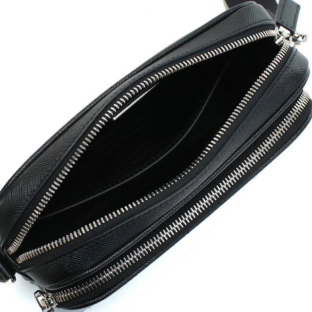 プラダ 斜め掛け ショルダーバッグ メンズ ブランド PRADA SAFFIANO TRAVEL レザー イタリア 2VH170 NERO ブラック バッグ PRA2VH170011