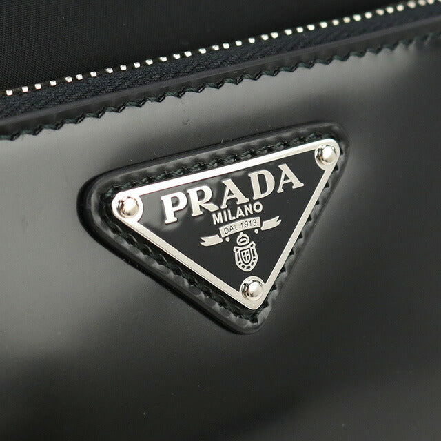 プラダ 斜め掛けショルダーバッグ メンズ ブランド TESSUTO SPAZZOLATOレザー イタリア 2VH172 NERO ブラック バッグ PRA2VH172011