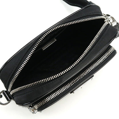 プラダ 斜め掛けショルダーバッグ メンズ ブランド TESSUTO SPAZZOLATOレザー イタリア 2VH172 NERO ブラック バッグ PRA2VH172011