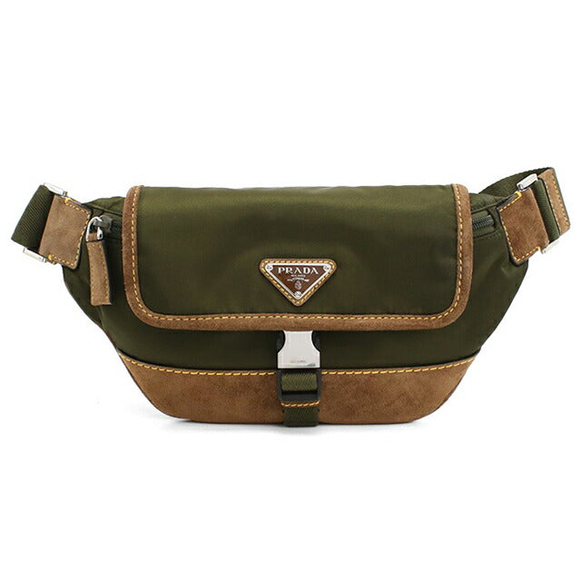 プラダ ボディバッグ メンズ ブランド PRADA 2VH176 カーキ バッグ