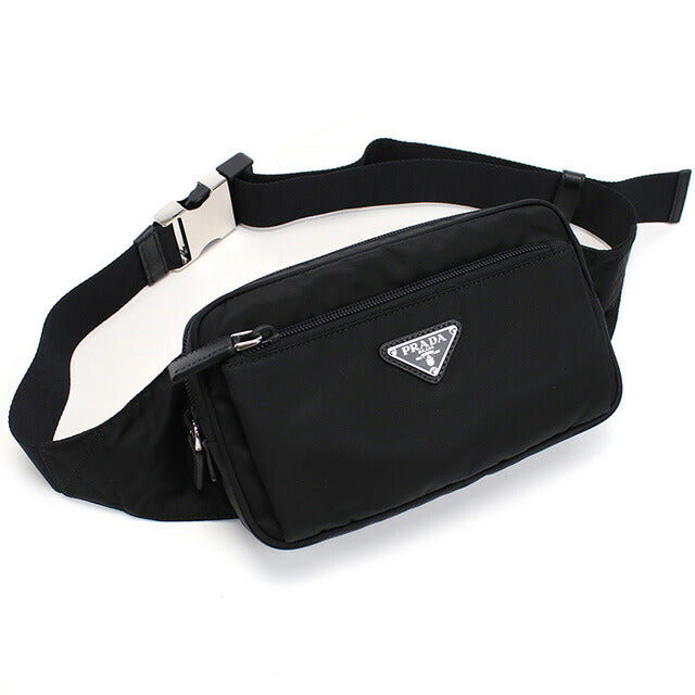 PRADA ブラック ウエストバッグ プラダ PRADA ウエストバッグ テスート ベルトバッグ ボディ