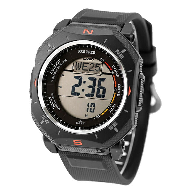 【新品】カシオ CASIO PRO TREK 腕時計 メンズ PRG-69-1DR Climber Line タフソーラー（ソーラー充電システム） ブラックxブラック デジタル表示 PRG-69-1DR ｜ カシオ プロトレック(PRO TREK) - 腕時計のななぷれ