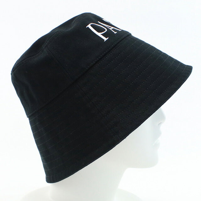 ハット PATOU FW24 Black canvas hat (AC0270132 999B) パトゥ ハット ユニセックス ブランド PATOU ブルガリア