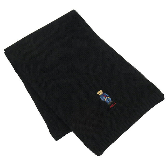 ラルフローレン マフラー ユニセックス ブランド RALPH LAUREN PC1269 ブラック 小物 RALPC1269011